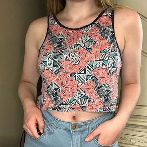 💐Colorful Print Crop Tank Top